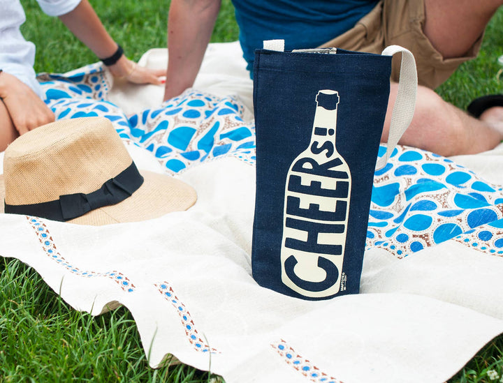 Cheers! Single Wine Totes: Natural
