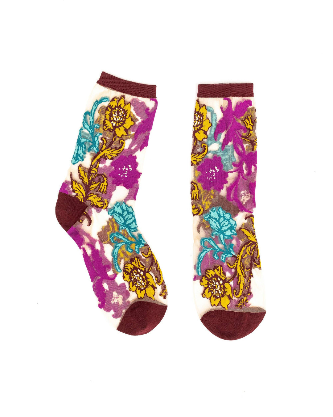 NEW FW25 STYLE: Gem Garden Sheer Crew Sock
