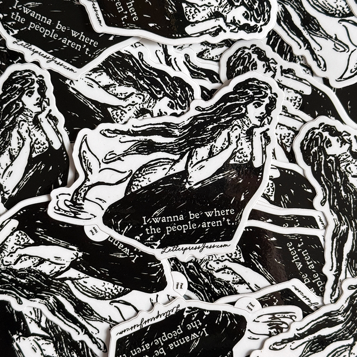 Gibson Girl Where the People Aren't Sticker