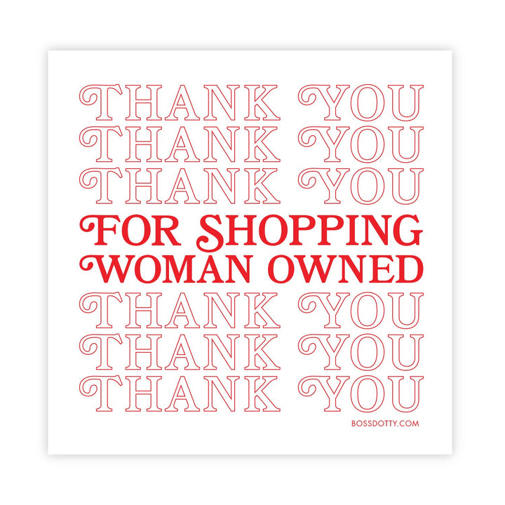 Woman Owned Sticker