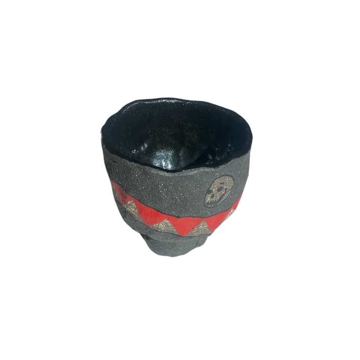 Black Zig-Zag Snake Cup