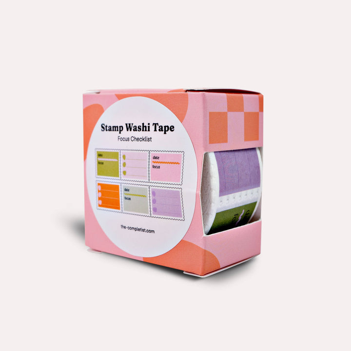 Focus Checklist Stamp Washi Tape