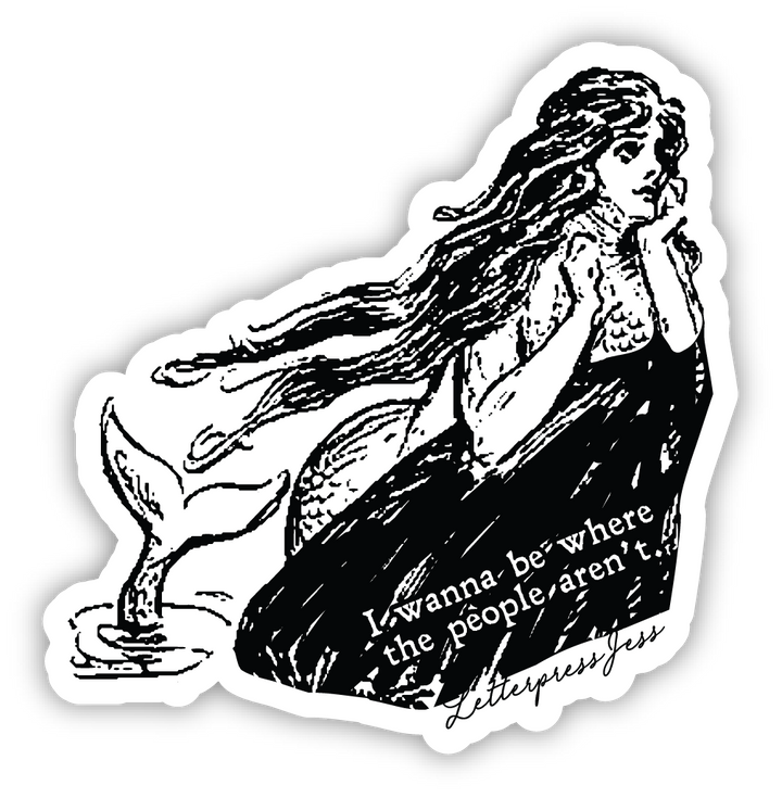 Gibson Girl Where the People Aren't Sticker