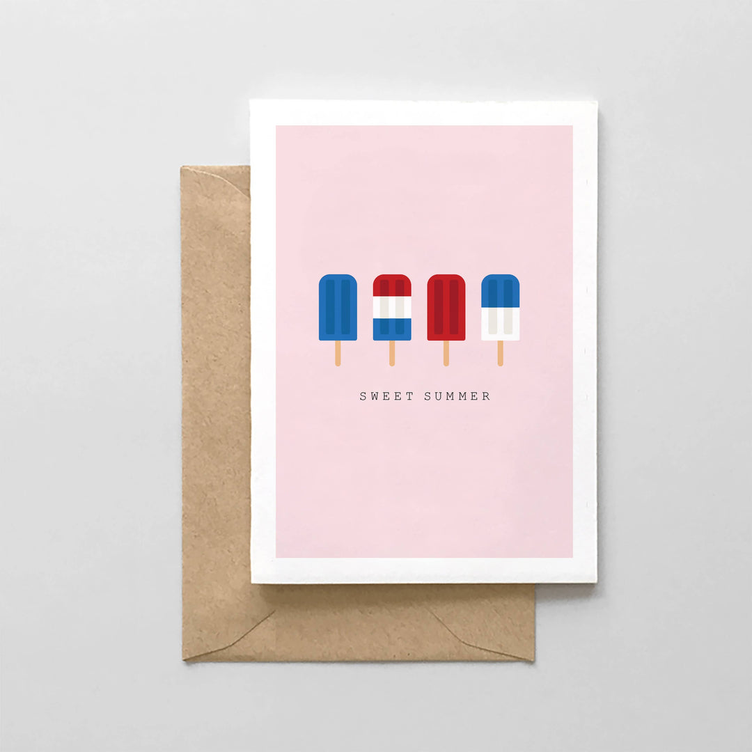 Sweet Summer - Popsicle Design - Greeting Card