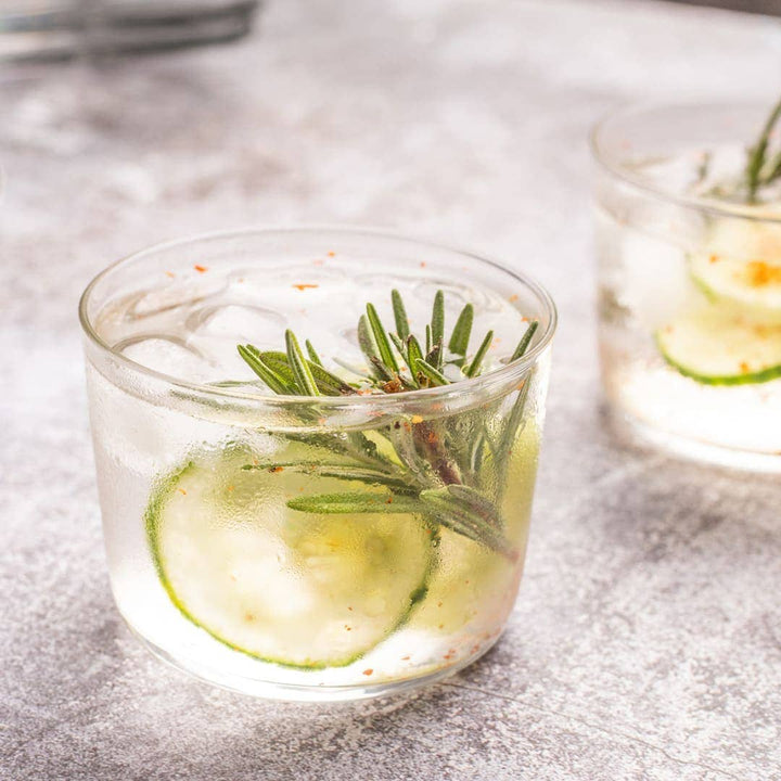 Libbey Café Petite Rocks Glasses, 7.75-ounce, Set of 4