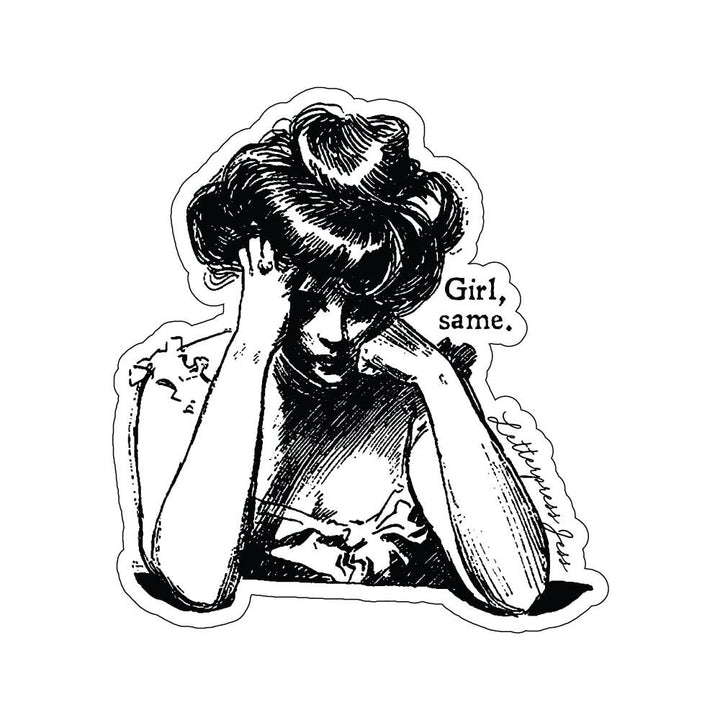 Gibson Girl Girl Same Sticker