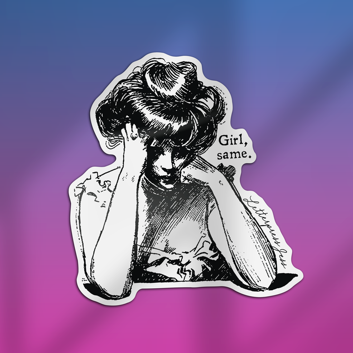 Gibson Girl Girl Same Sticker
