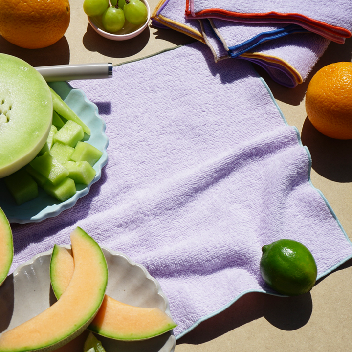 Rainbow Pop French Terrycloth Dish Towels | Set of 4