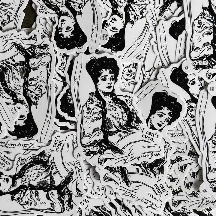 Gibson Girl Can't Even Sticker