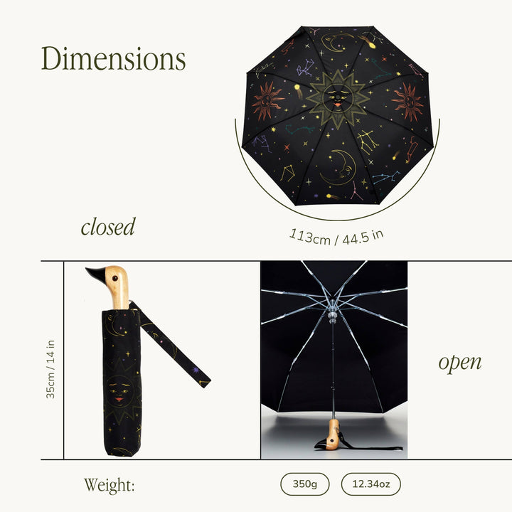 Zodiac Compact Eco-Friendly Compact Duckhead Umbrella