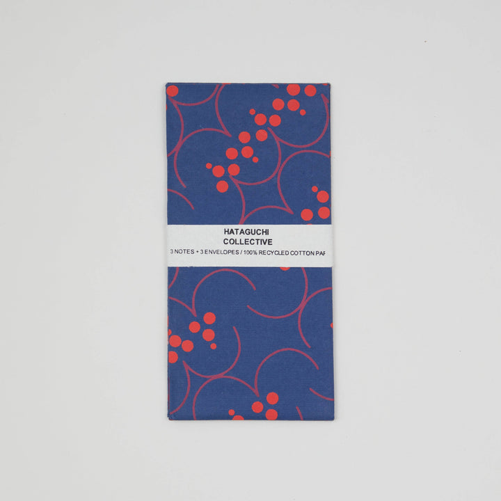 Large Envelope with Notecard Set: SHIMA-MARU RED x BLUE