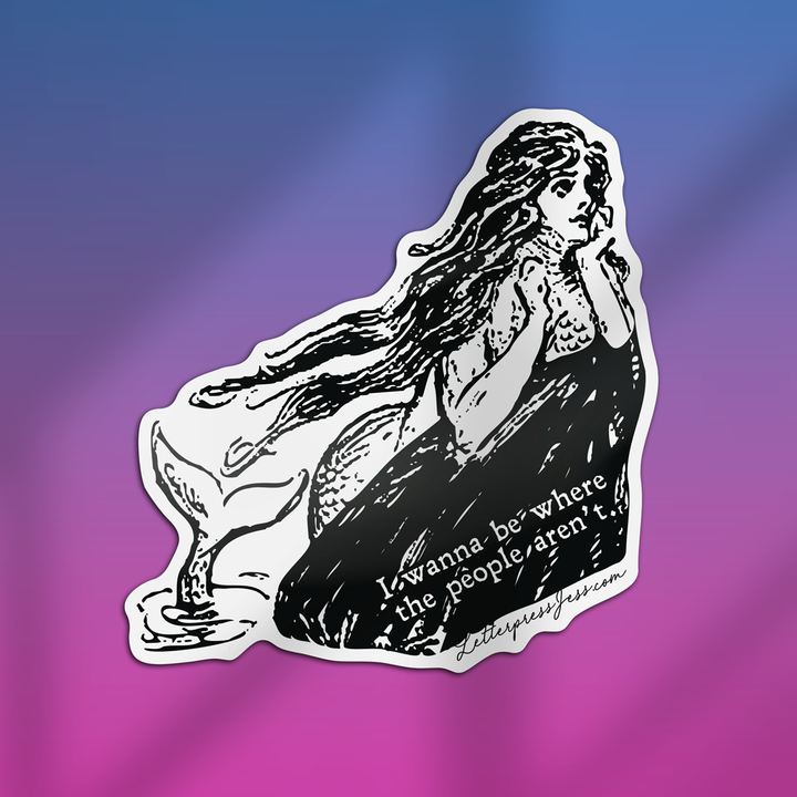 Gibson Girl Where the People Aren't Sticker