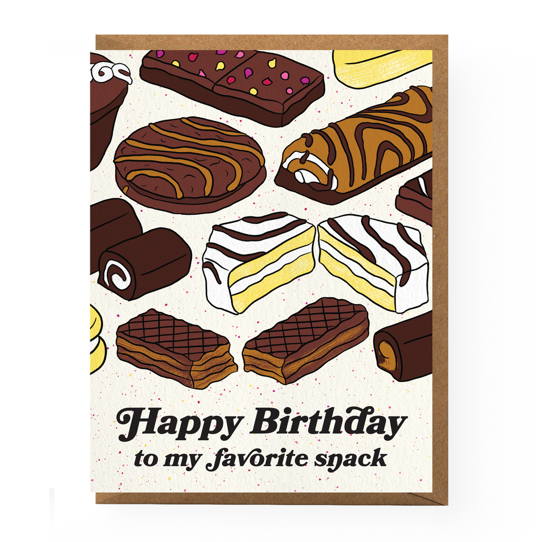 Snack Cake Birthday Card