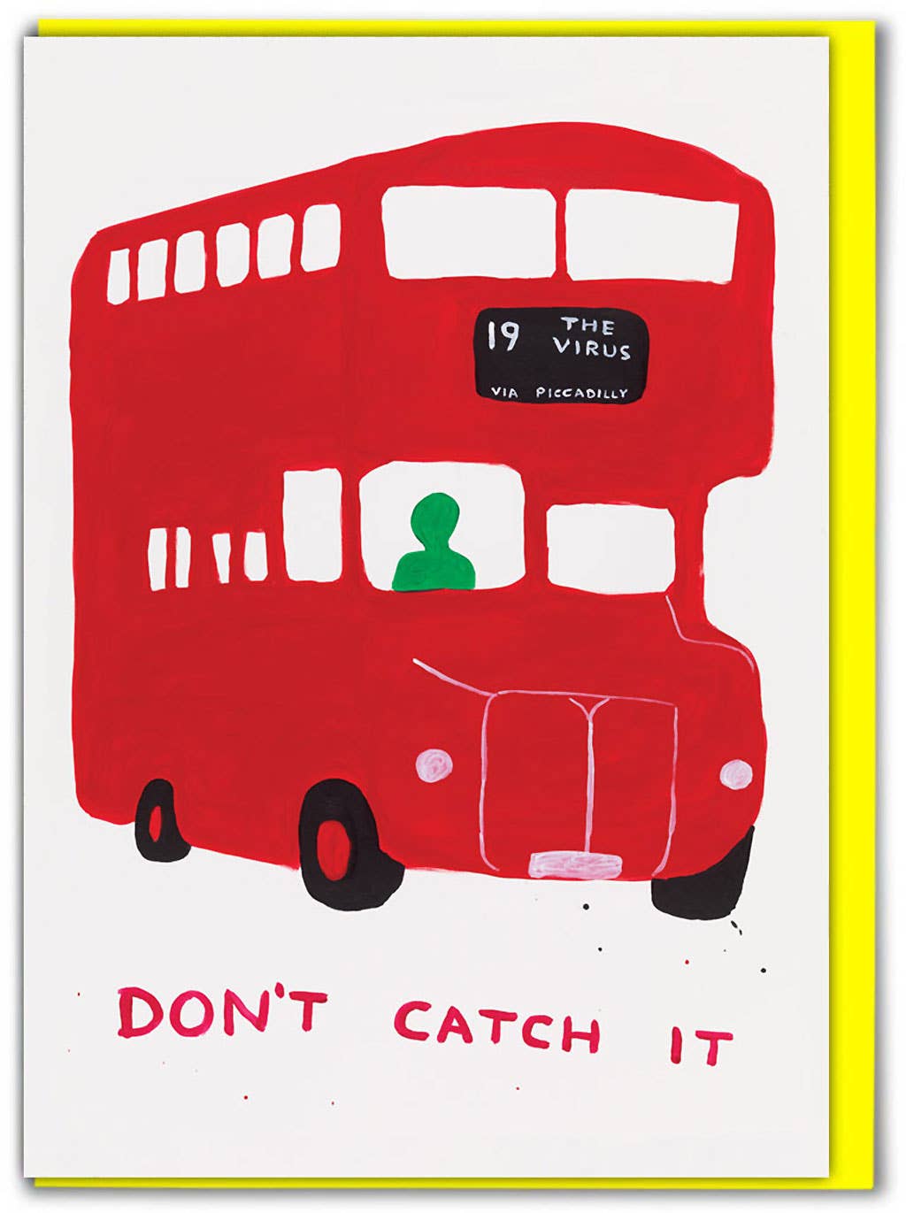 David Shrigley Card Virus Bus