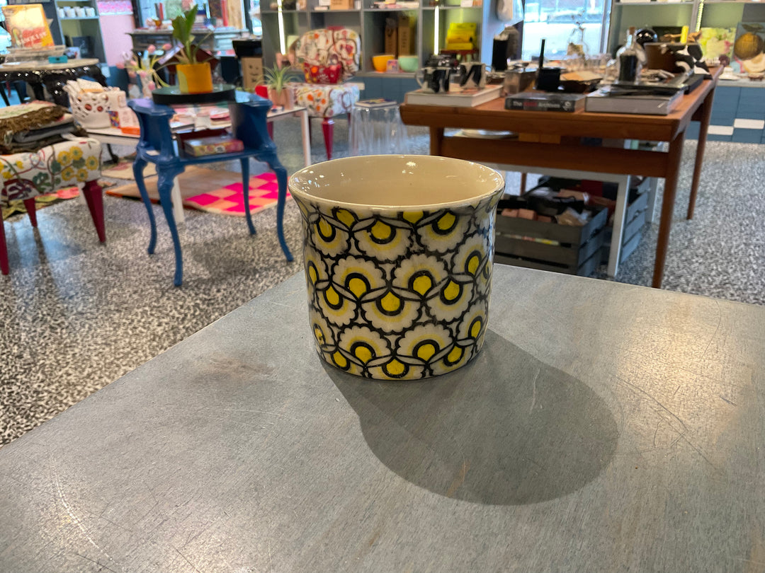 Black and Yellow Graphics Planter