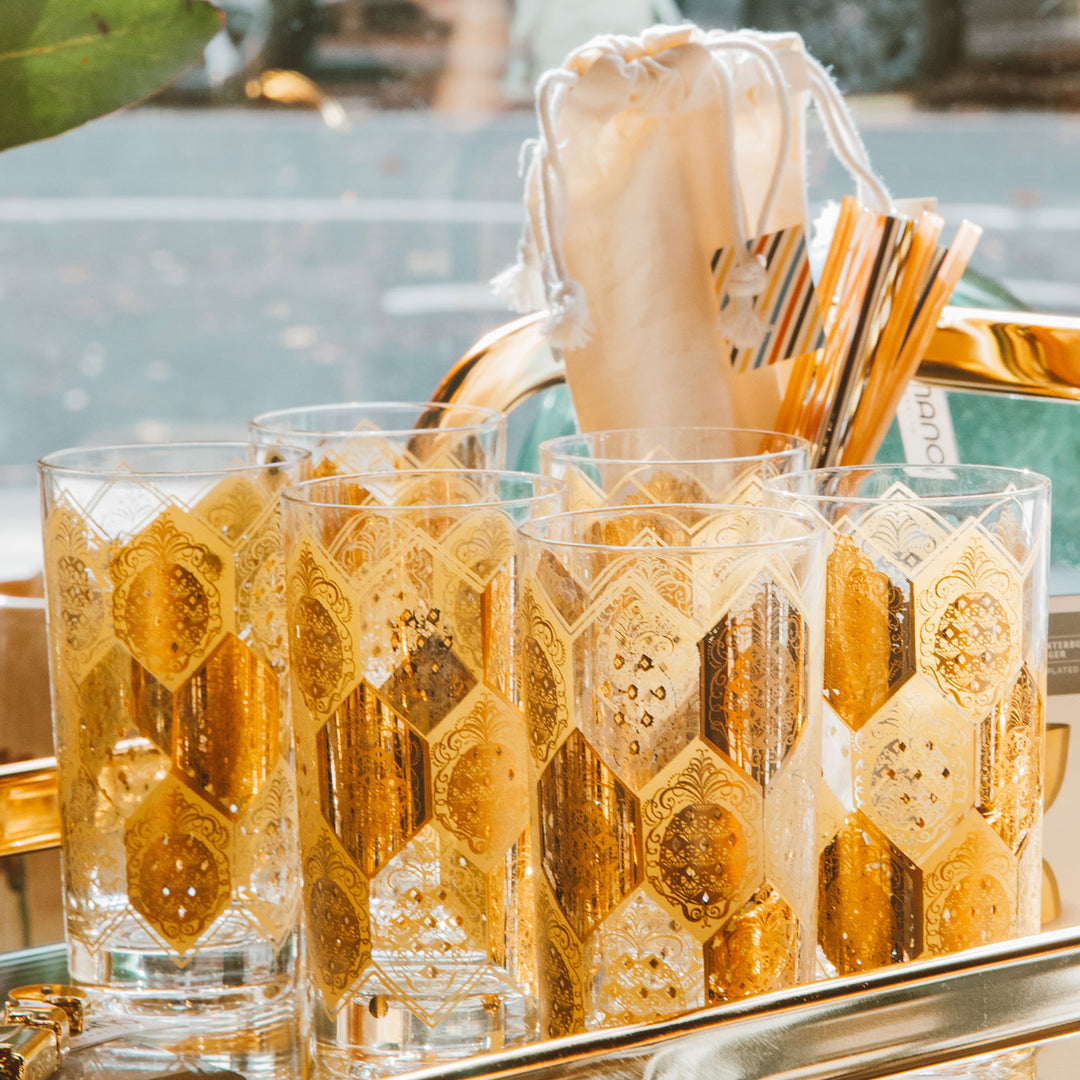 Cocktail Collection Gold Highballs