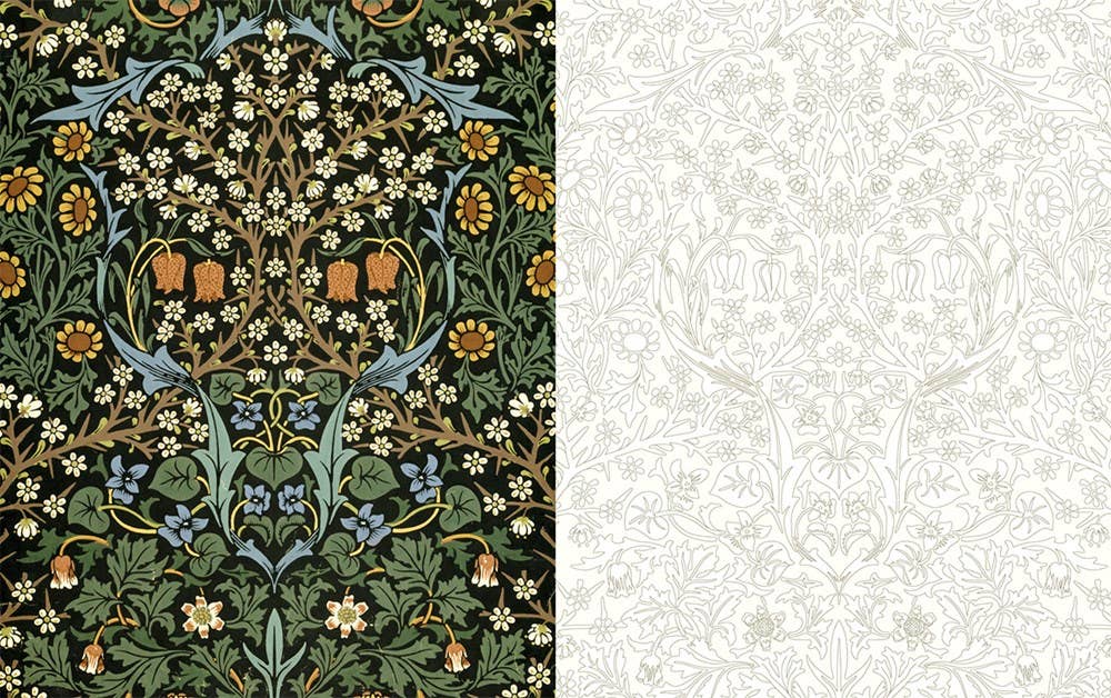 William Morris: An Arts & Crafts Coloring Book