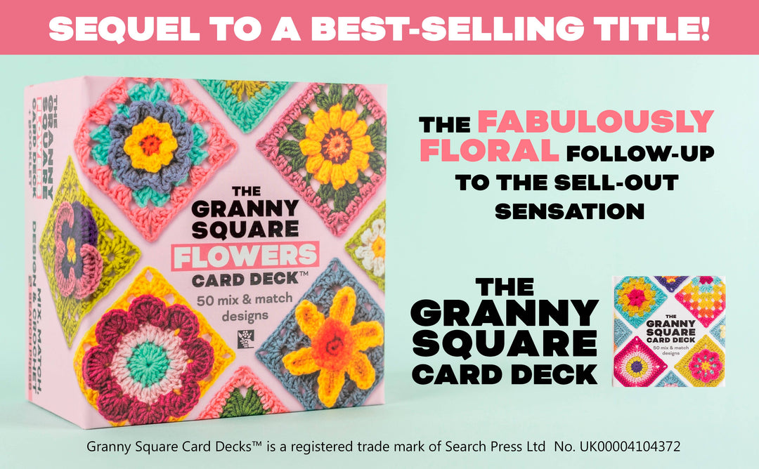 Granny Sq Flowers Card Deck