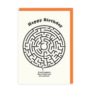 Happy Birthday Maze Greeting Card