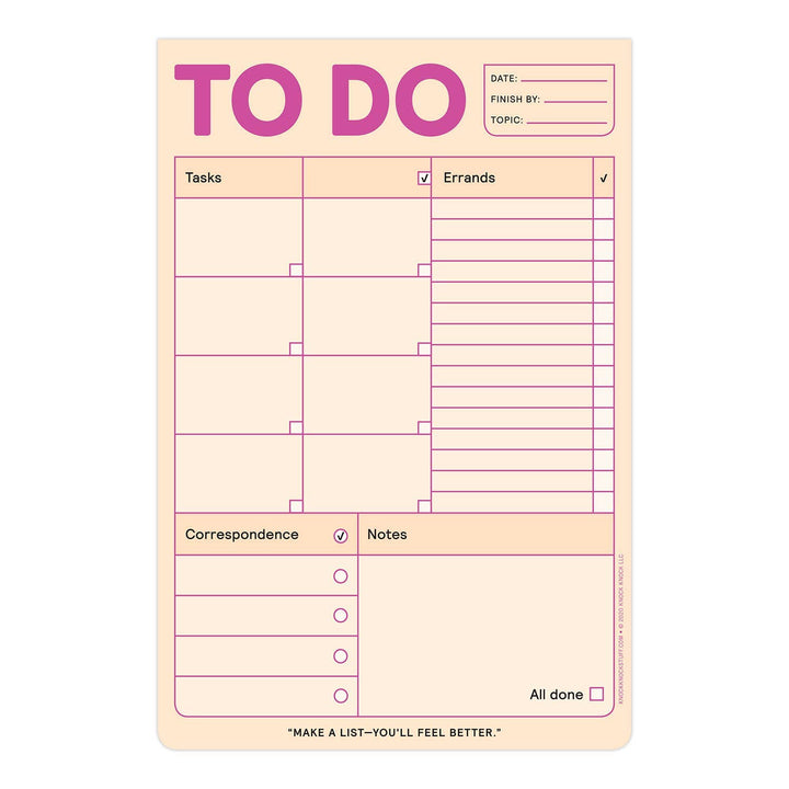 To Do Pad (Pastel Orange)