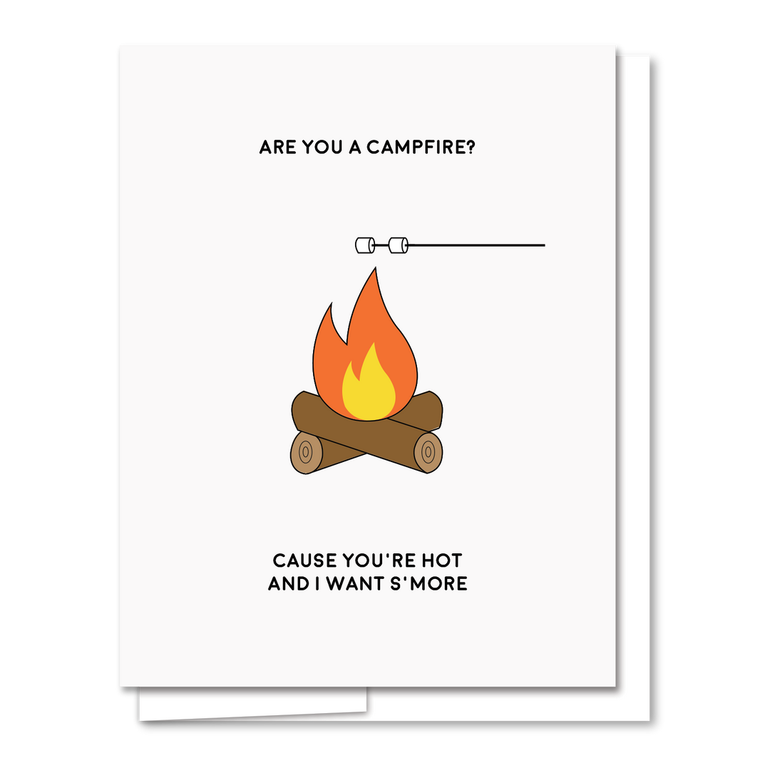 Campfire - Letterpress Funny Love Card