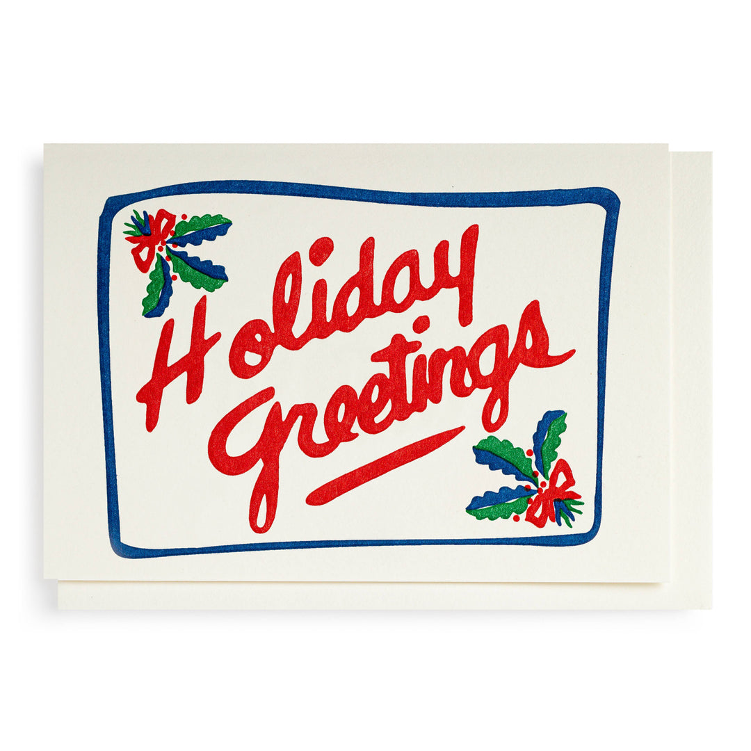 Greetings Notelet Christmas Card