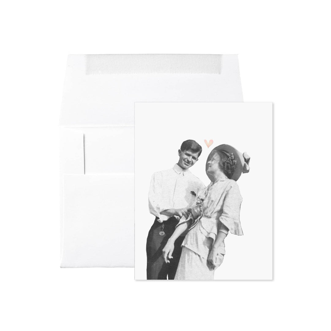 Hudsons Heart Foil Stamped Card