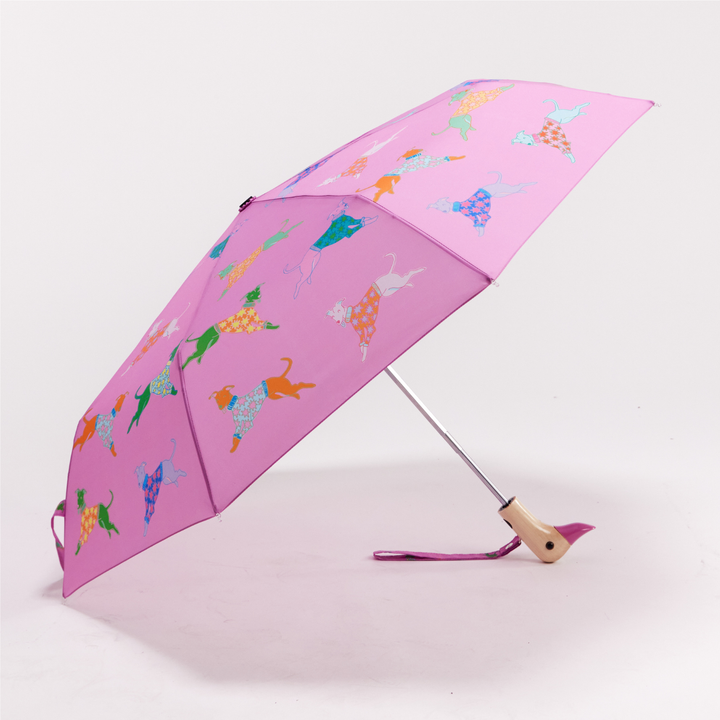 Dogs in Pink Whippet Duckhead Umbrella