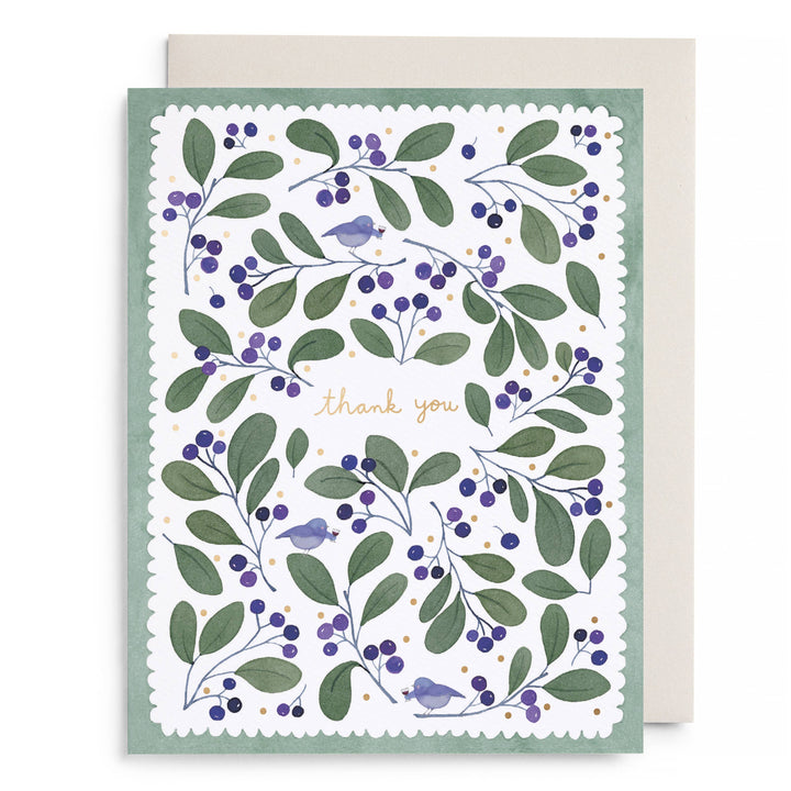 Chirps and Cheers Thank You Greeting Card