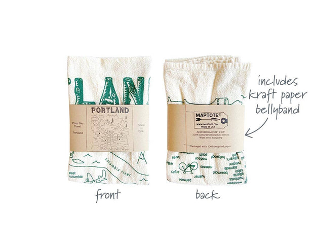 Brooklyn Tea Towel: Blue