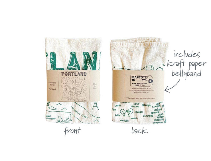Brooklyn Tea Towel: Blue