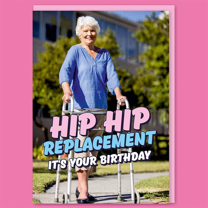 Hip Hip Replacement Woman Greeting Card