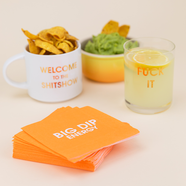 Big Dip Energy - Orange Cocktail Napkins