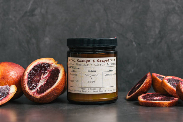 Blood Orange & Grapefruit Taxonomy Candle: 9oz