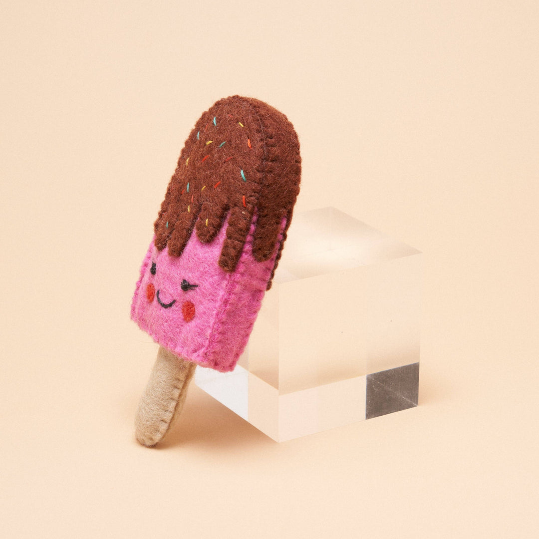 Pink Popsicle Squeaker Toy