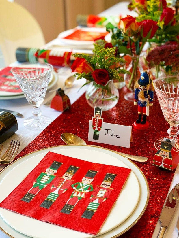 Red Nutcracker Christmas Napkins