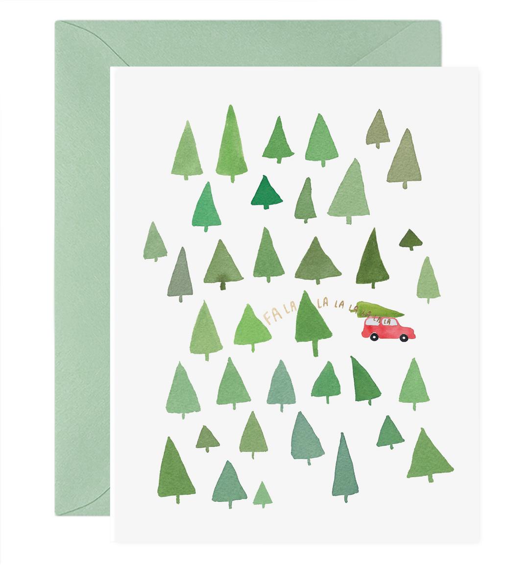 Fa La La La La Trees Christmas Cards Boxed Set, Set of 6