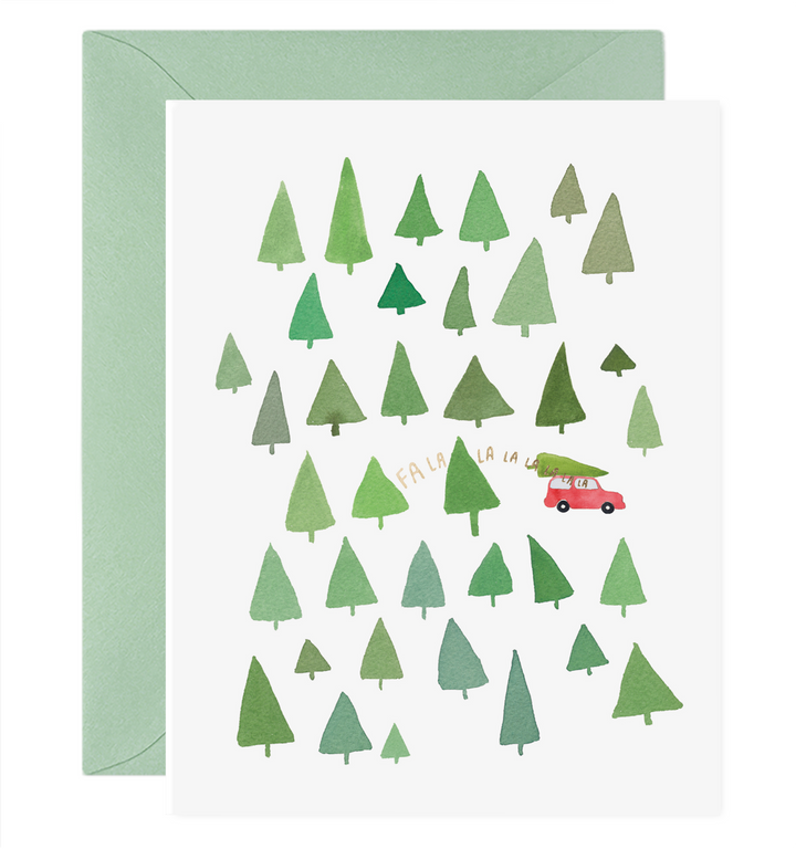 Fa La La La La Trees Christmas Cards Boxed Set, Set of 6