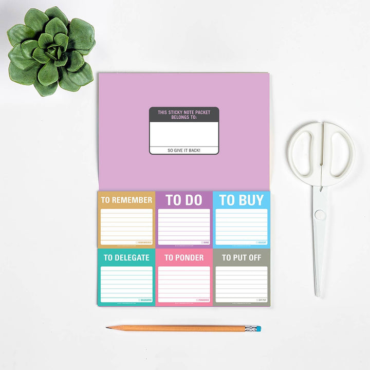 To Accomplish Sticky Notes Packet