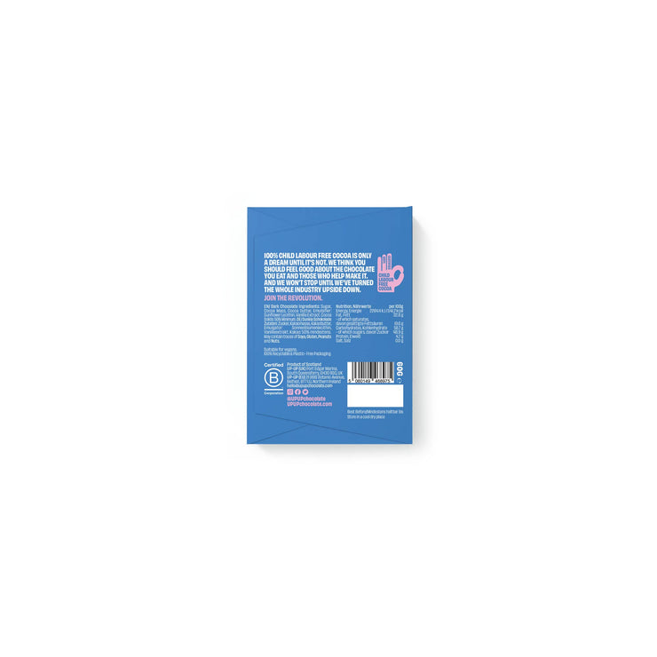 UP-UP Dark Chocolate Bar 60g | Ethical | Vegan | High ROS