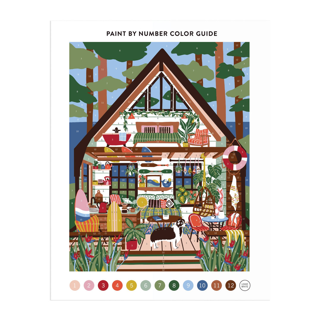 Surf Shack Hideaway 11 x 14 Paint By Number Kit