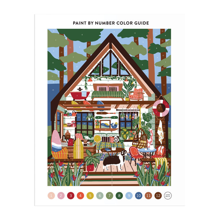 Surf Shack Hideaway 11 x 14 Paint By Number Kit