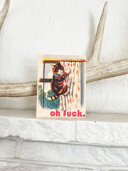 Oh Fuck Kitty Funny Card - Birthday Sympathy Everyday