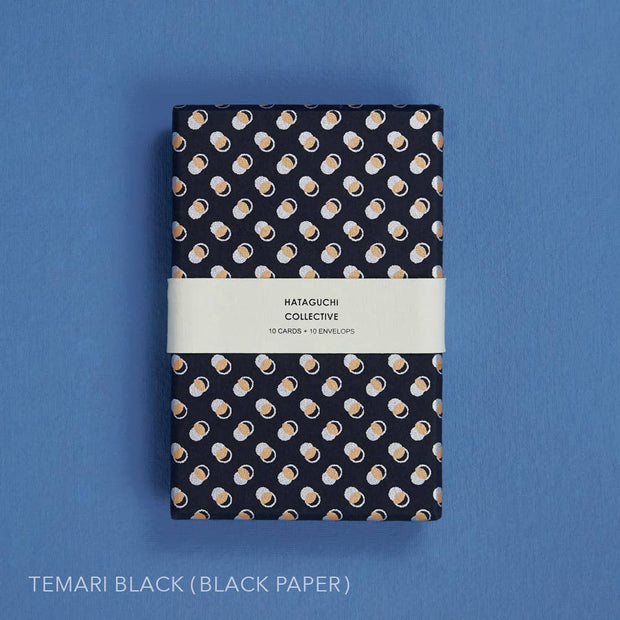 Greeting Card Set in Box: SHIMA-MARU GREY x GOLD