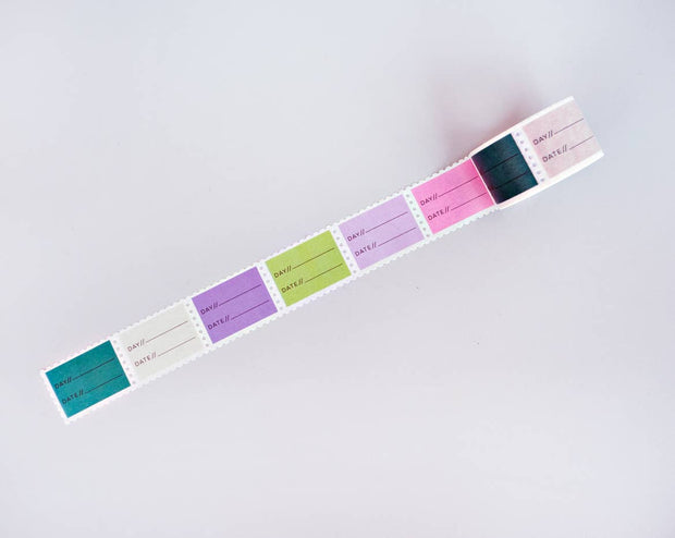 Day + Date Stamp Washi Tape