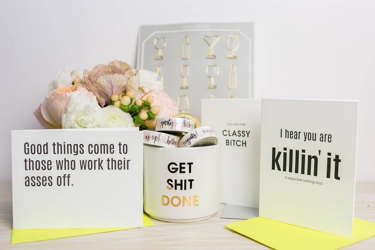 Killin' It Congratulations Letterpress Greeting Card