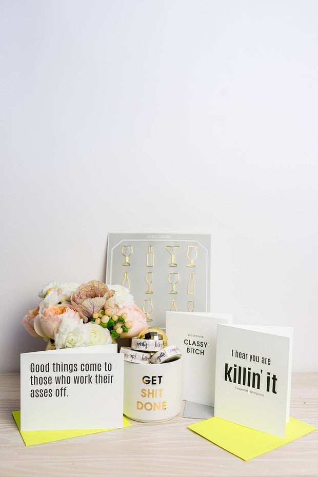 Killin' It Congratulations Letterpress Greeting Card