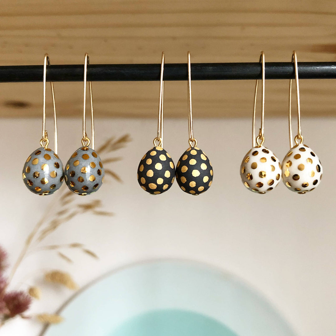 Ladybug Teardrop Earrings