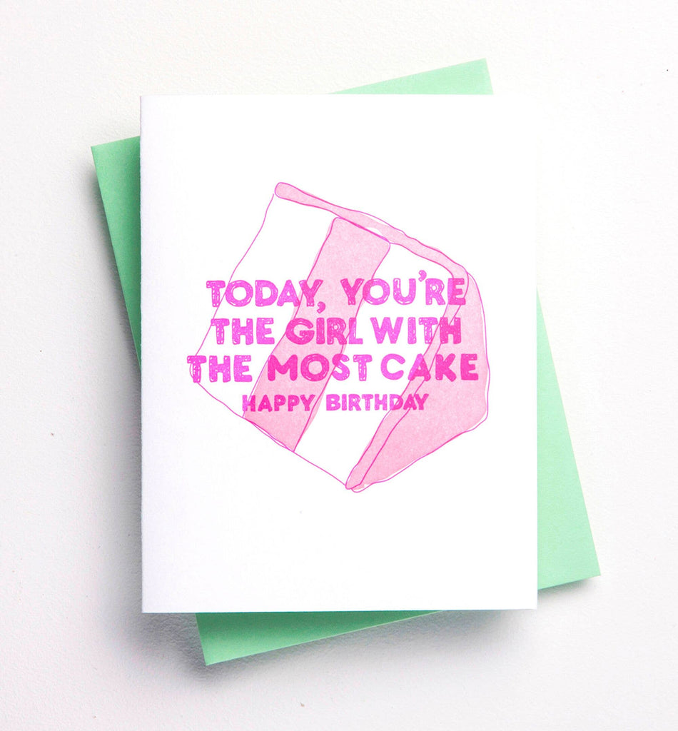 Most Cake birthday greeting card