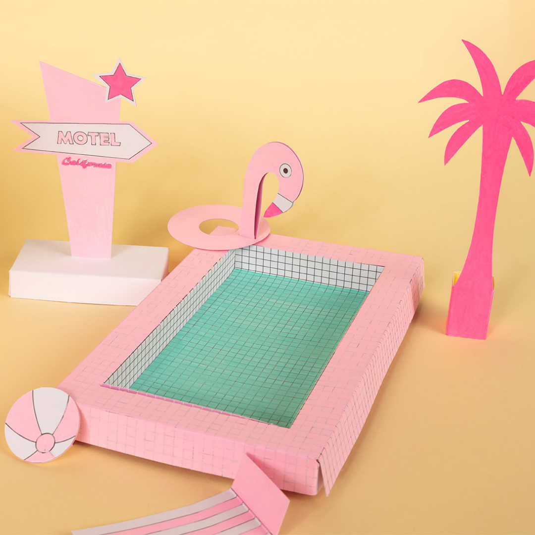 3D Papercraft - PALM SPRINGS MODEL by Cinqpoints